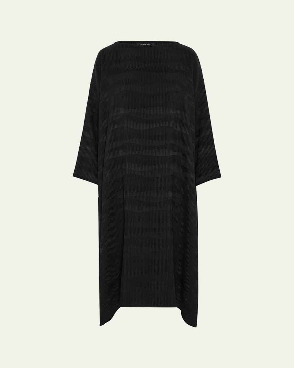 Wide A-Line Scoop Neck Dress